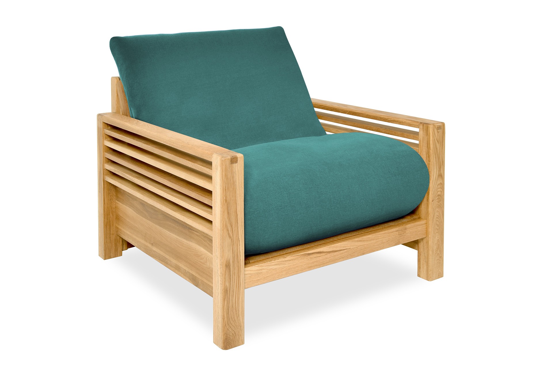 Oak Horizon Single Handloom Teal