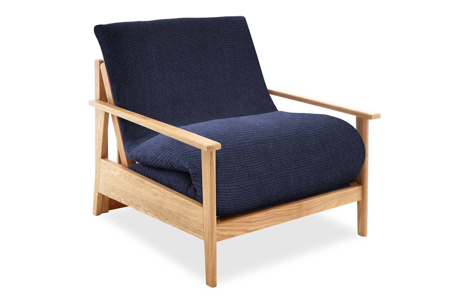Oak Haiku Single Aldeburgh Navy Blue