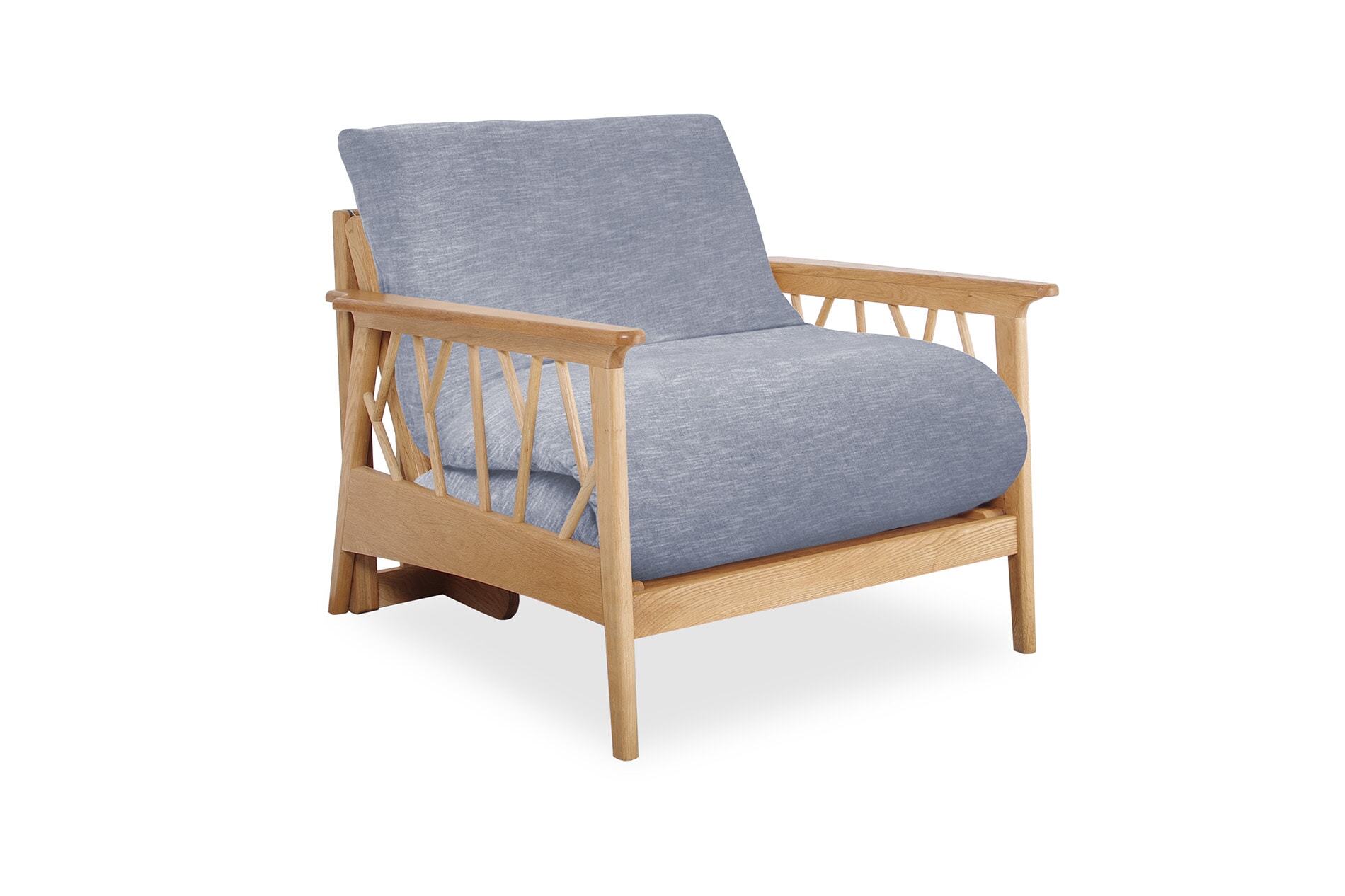 Mori Birch Single Coast Weave Cornish Blue