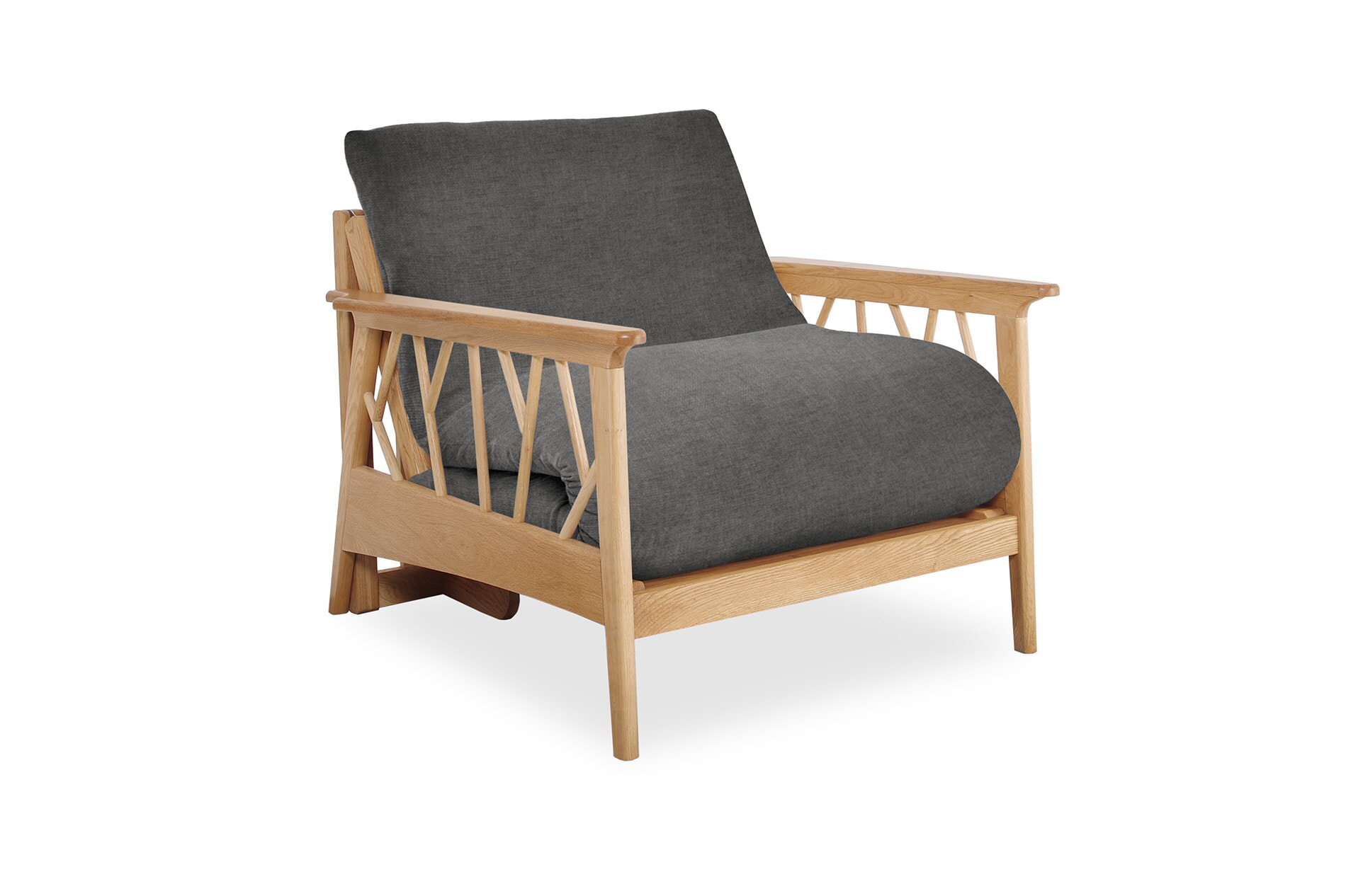 Mori Birch Single Cosy Weave Graphite
