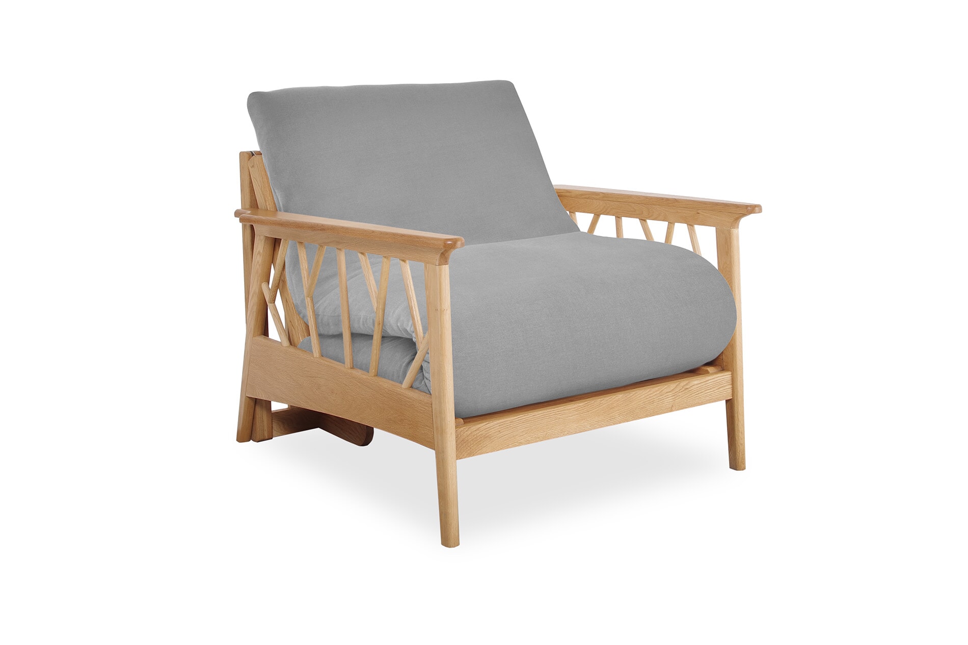 Mori Birch Single Handloom Cloud Grey