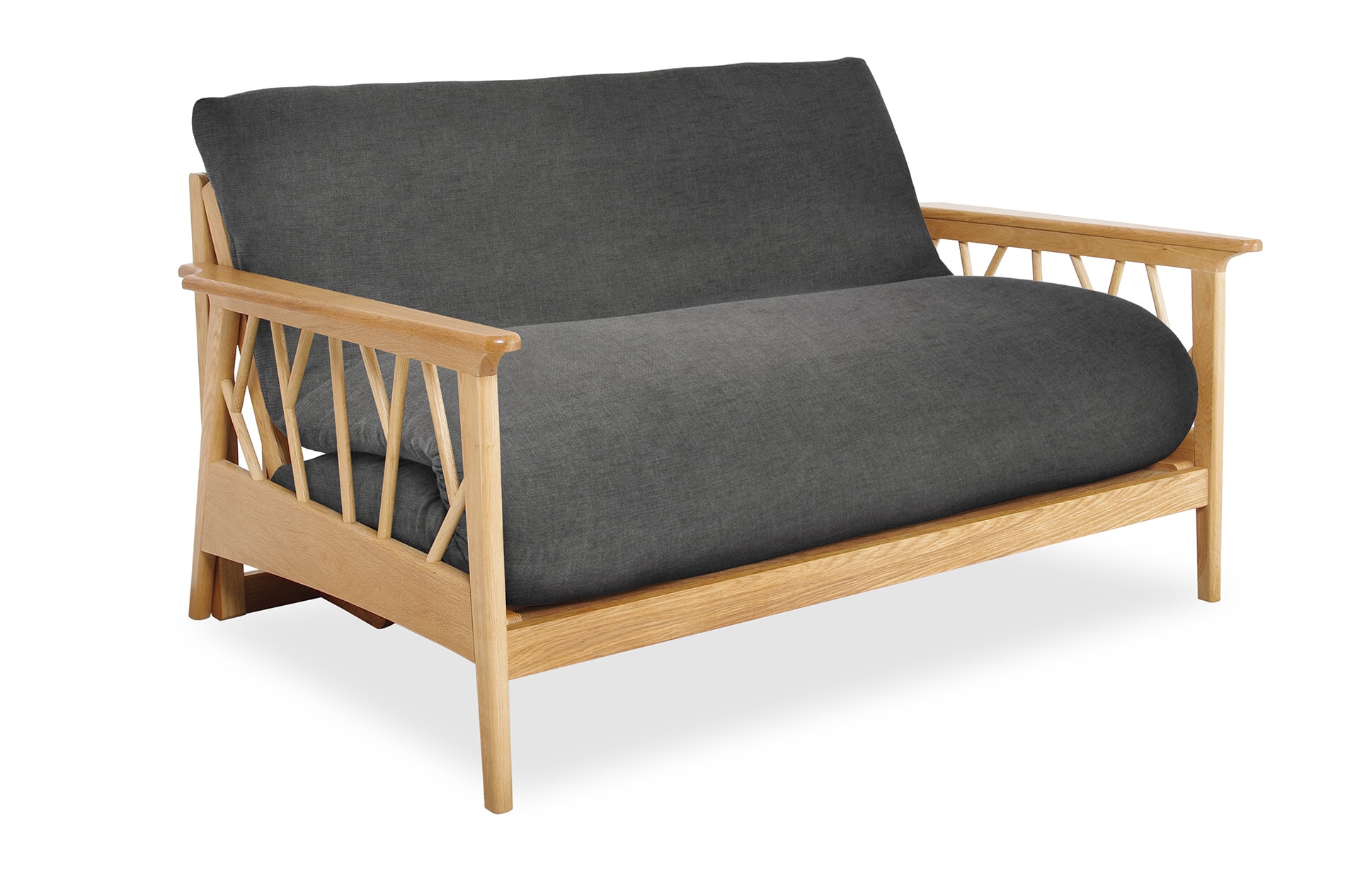 Mori Oak Seater Cosy Weave Graphite
