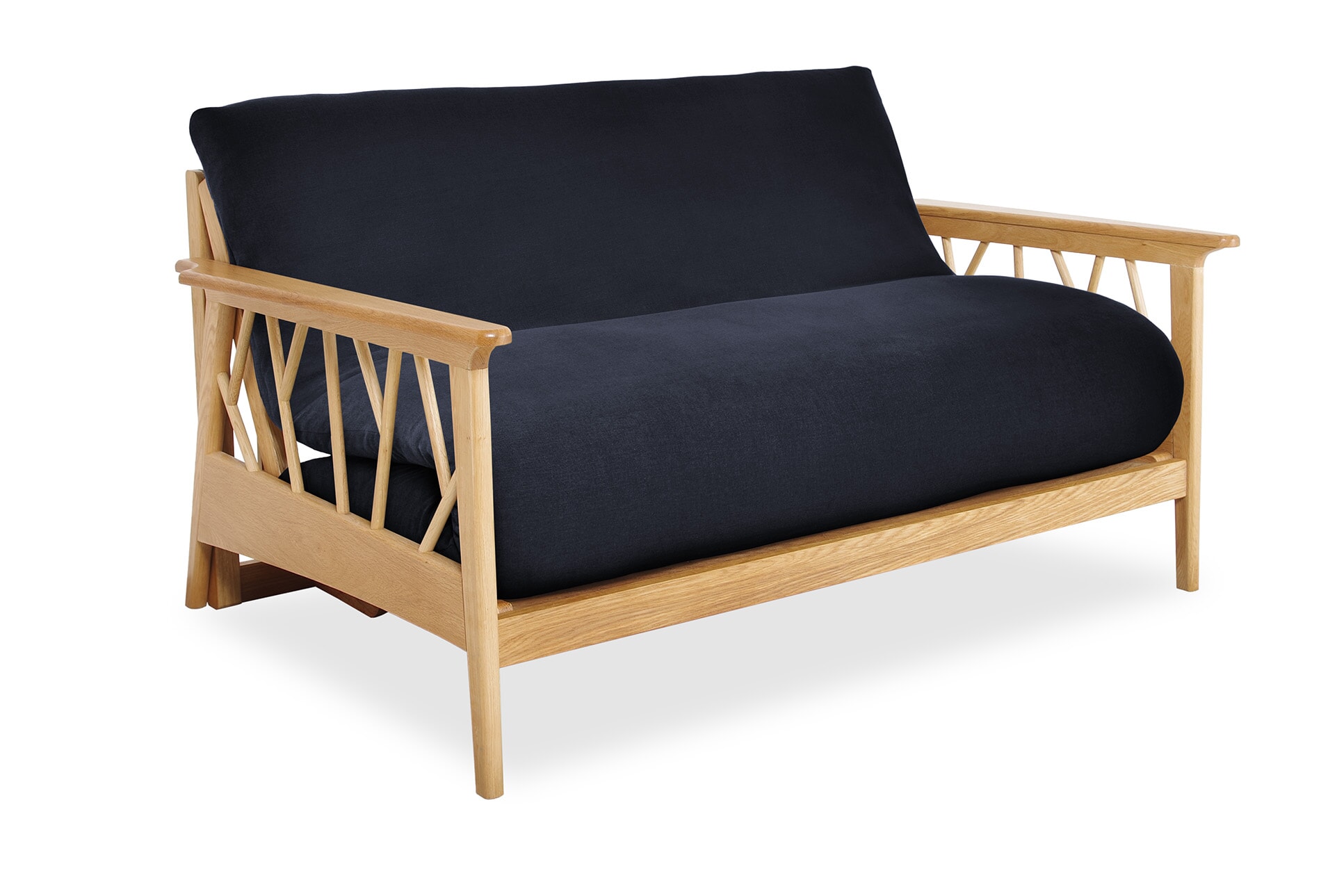 Mori Oak Seater Handloom Navy Blue