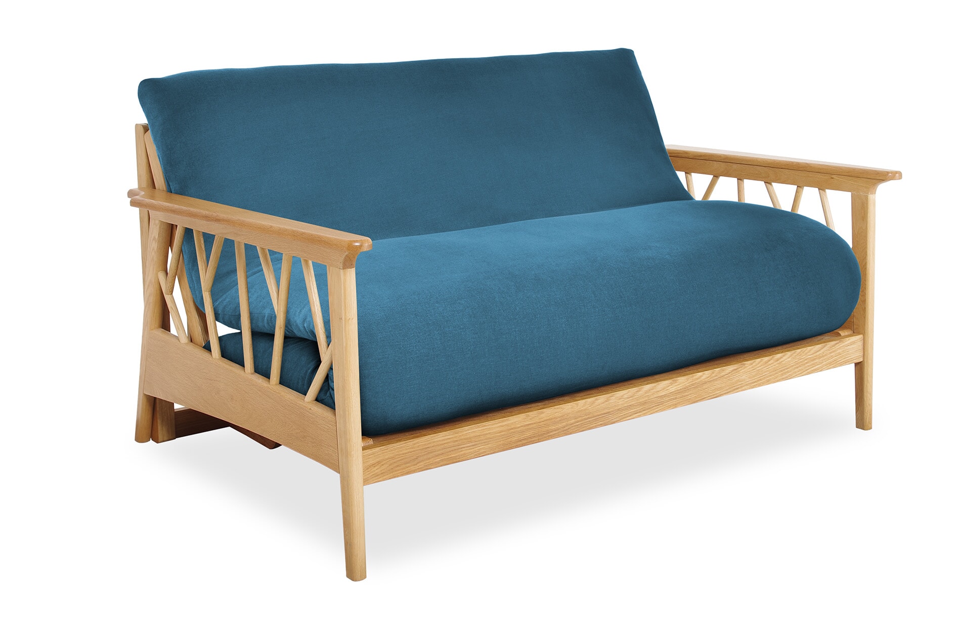 Mori Oak Seater Handloom Oslo Blue