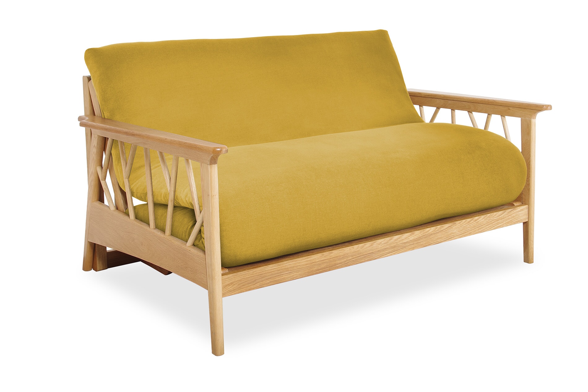 Mori Oak Seater Handloom Sauterne