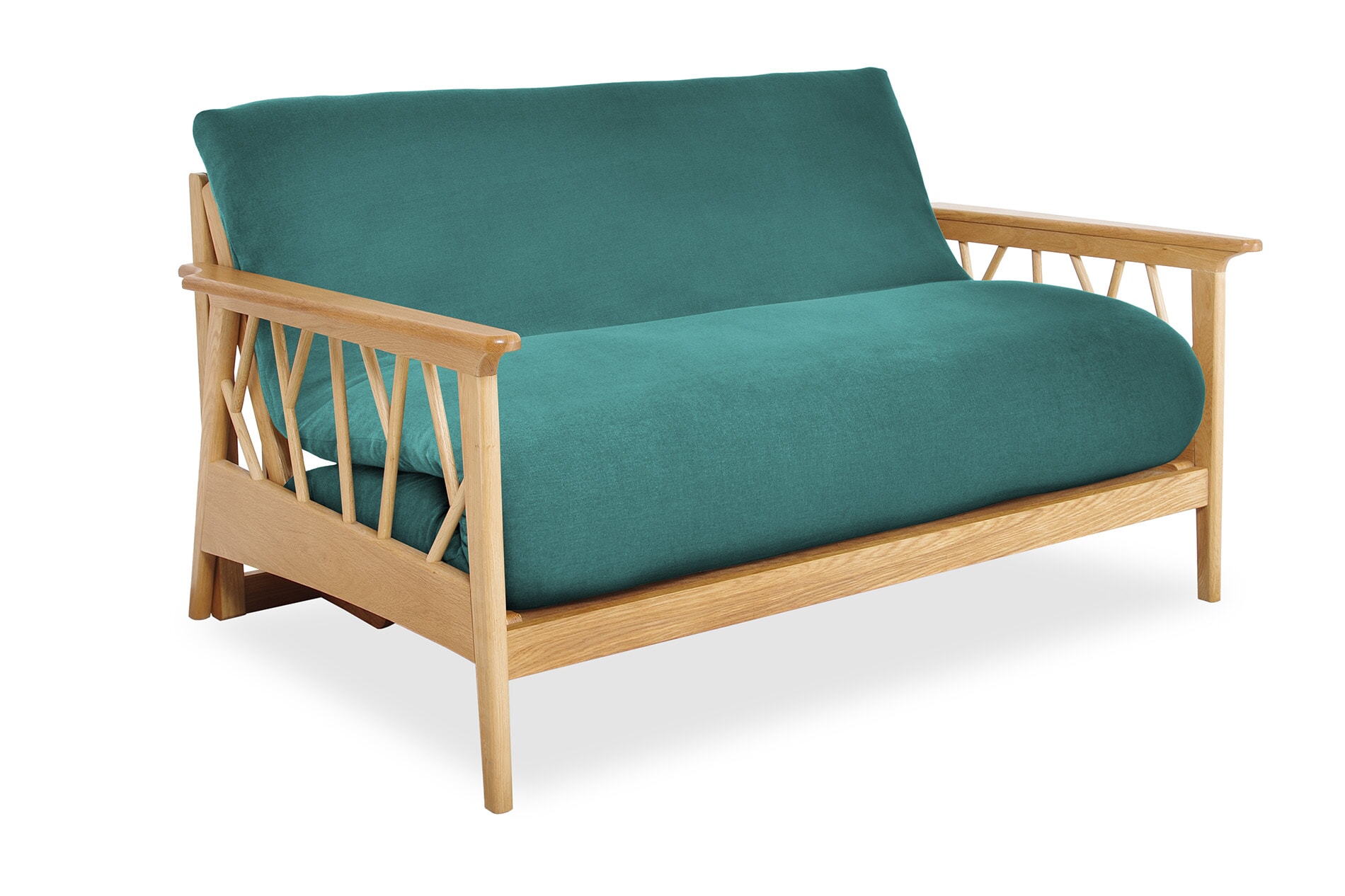 Mori Oak Seater Handloom Teal