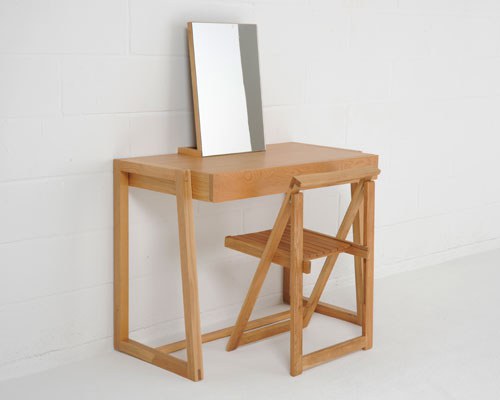 Dressing Table Mirror In Oak Futon Company