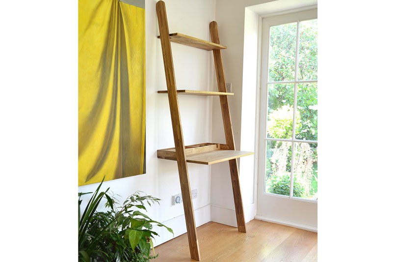 Leaning Oak LeanTo Desk Futon Company