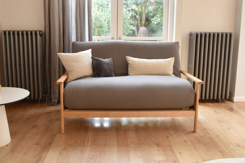 Haiku 2 Seater Birch Double Sofa Bed Futon Company