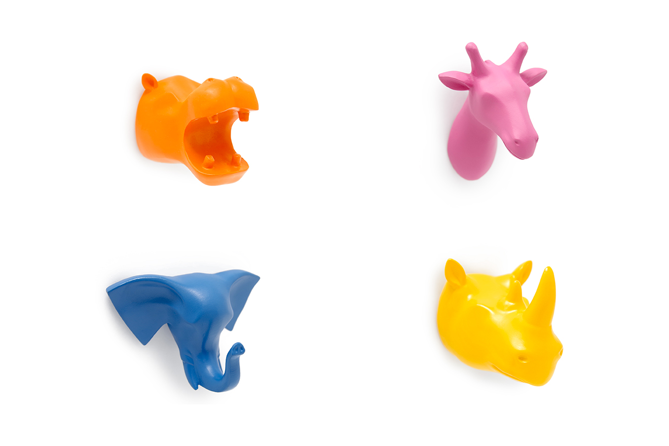 safari animal wall hooks