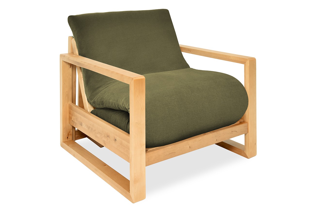 Birch Cuba Single Handloom Olive Green
