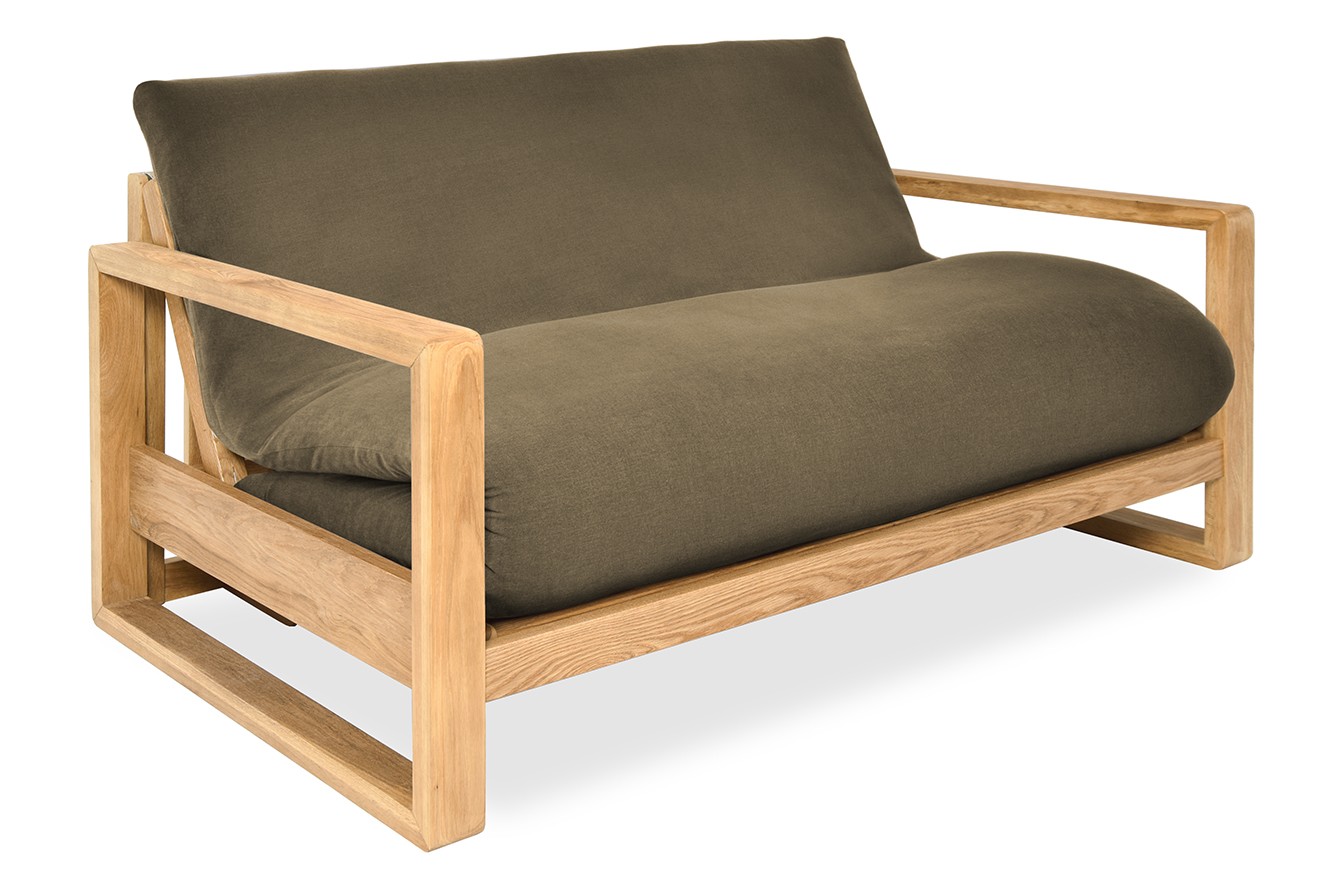 Oak Cuba Seater Handloom Fieldmouse