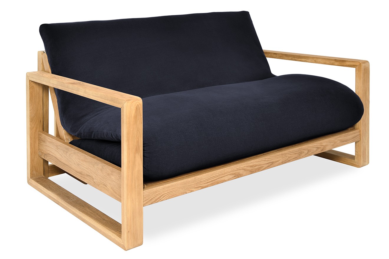Oak Cuba Seater Handloom Navy Blue