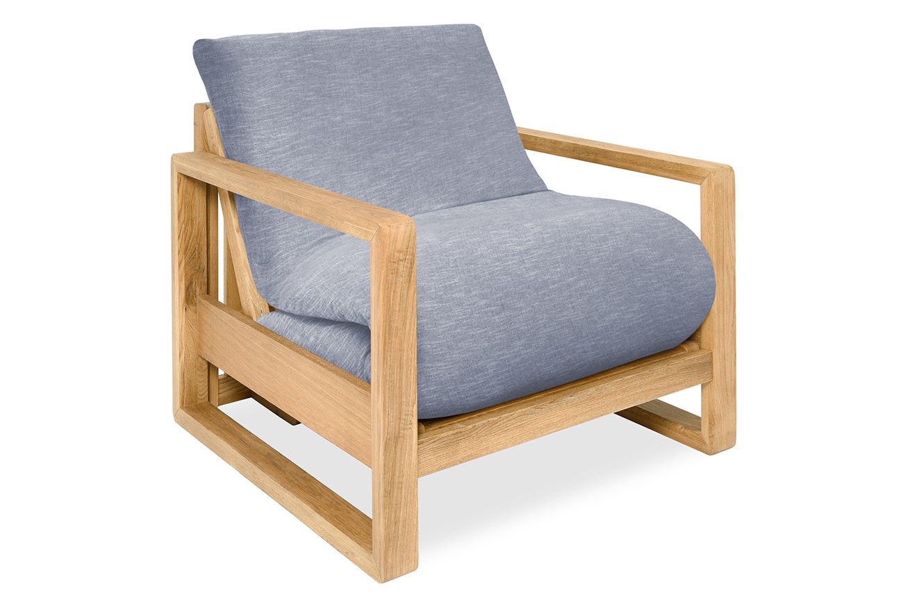 Oak Cuba Single Coast Weave Cornish Blue