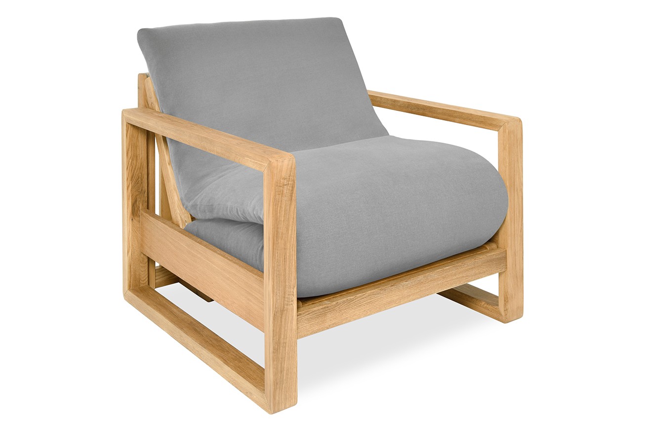 Oak Cuba Single Handloom Cloud Grey