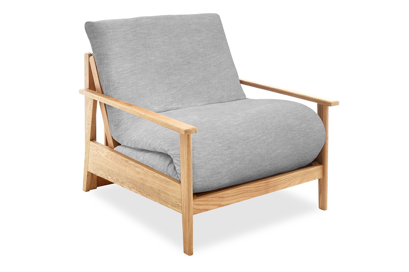 Oak Haiku Single Coast Weave Pebble Grey