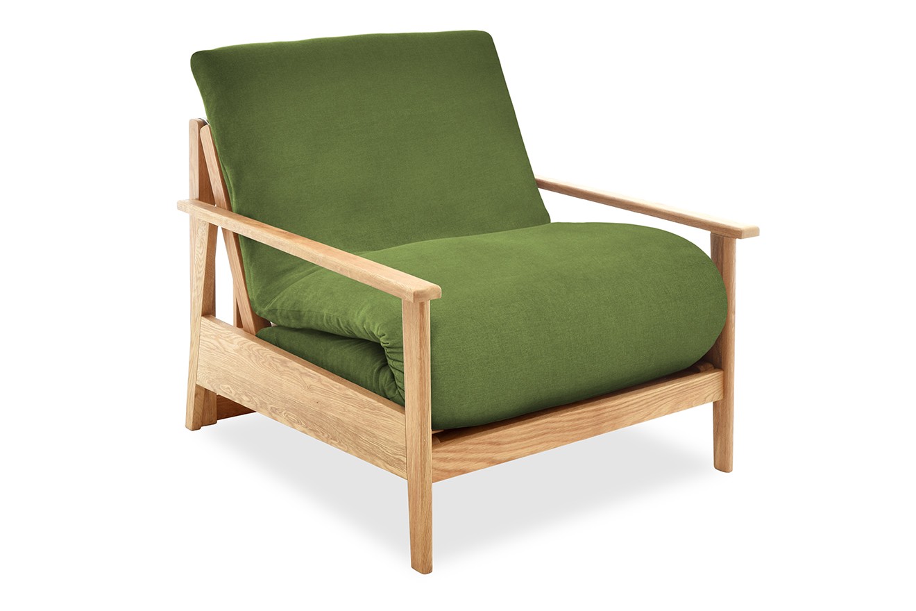 Oak Haiku Single Handloom Forest Green