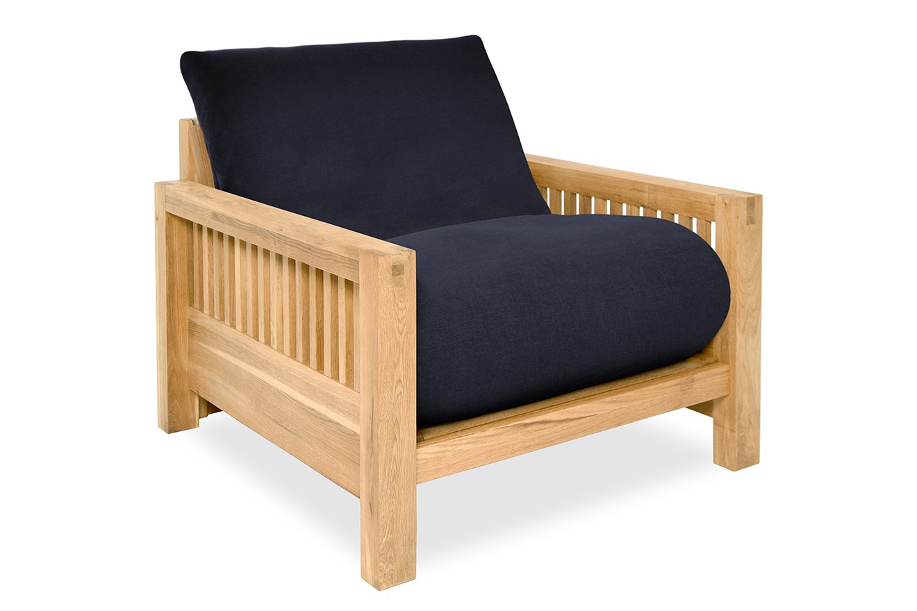 Oak OKE Single Handloom Navy Blue