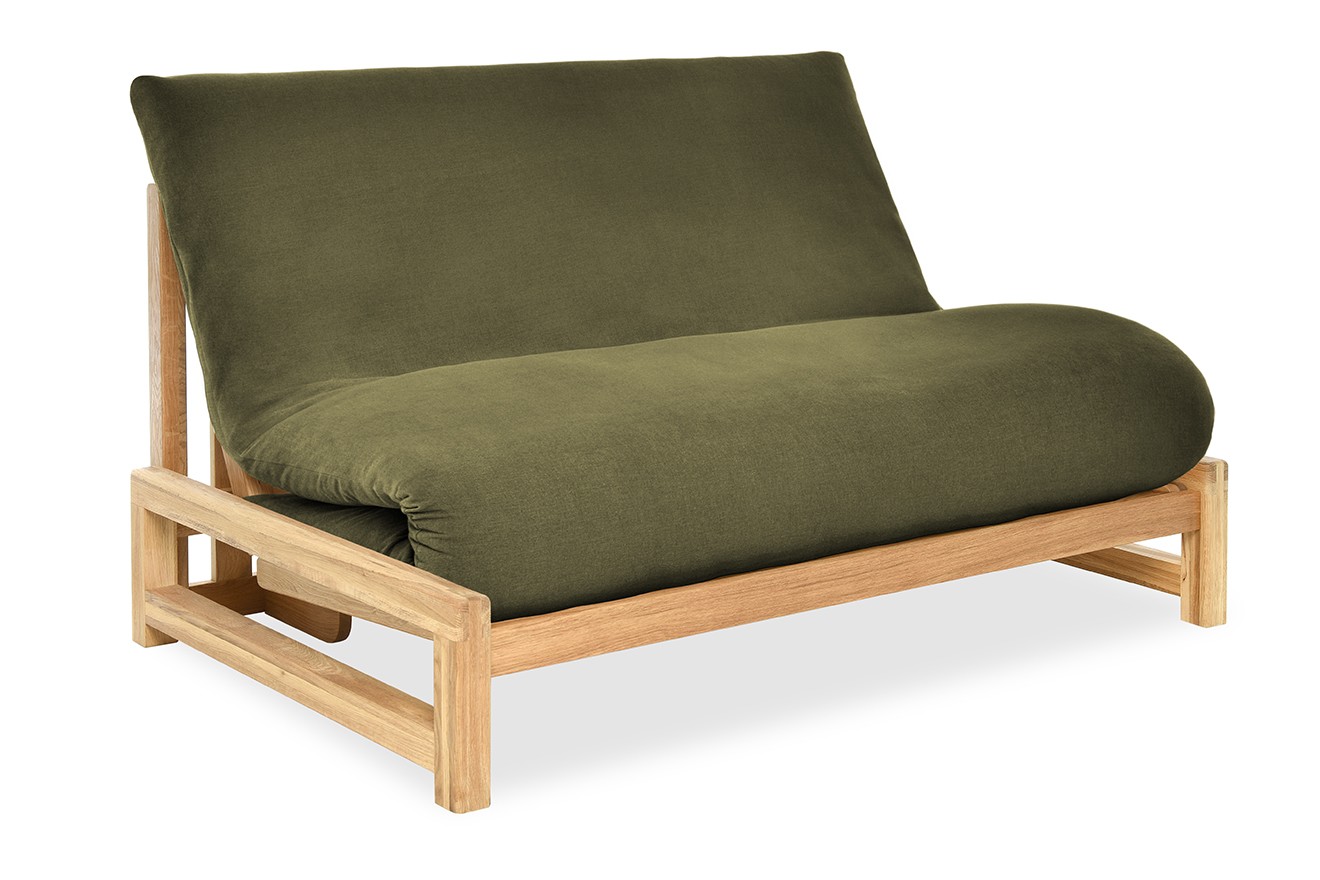 Oak Linear Seater Handloom Olive Green