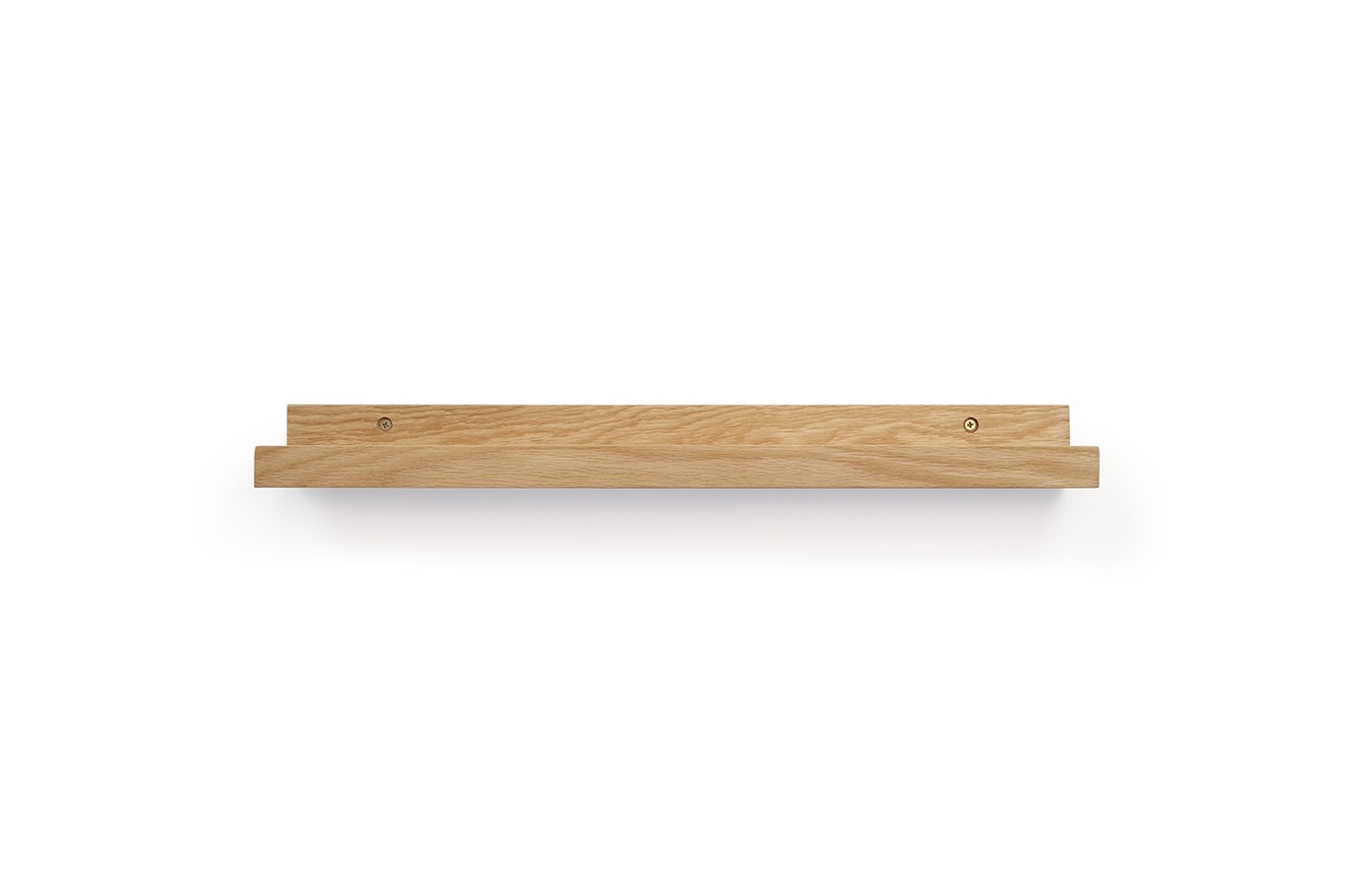 Medium Size Oak Deep Picture Rail (60cm) | Futon Company