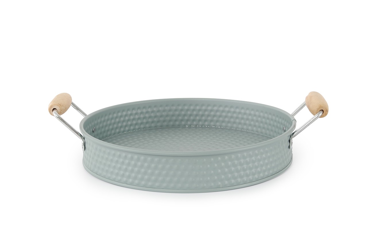 White store metal tray