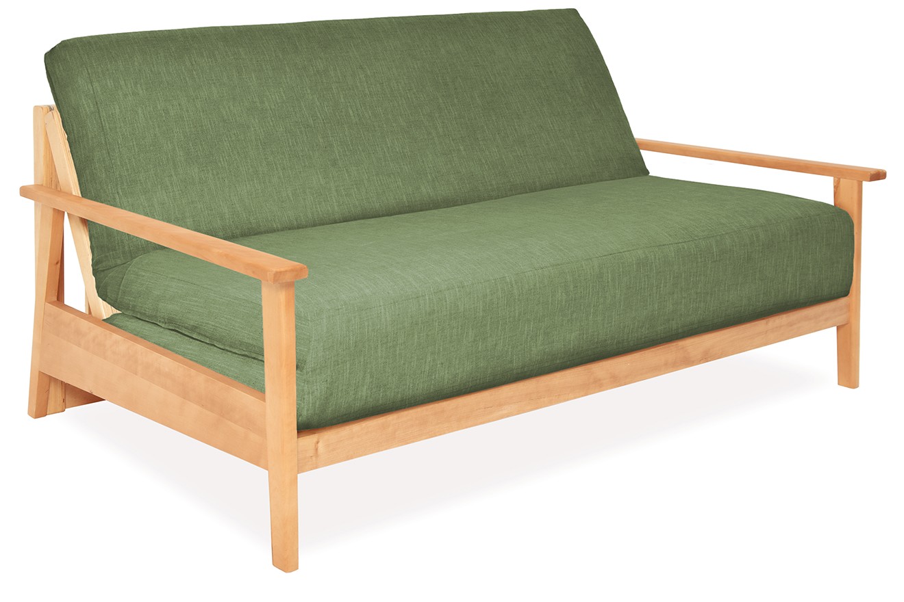 Birch Haiku 2 seater ultimate futon - Coast Weave - Sea Foam Green