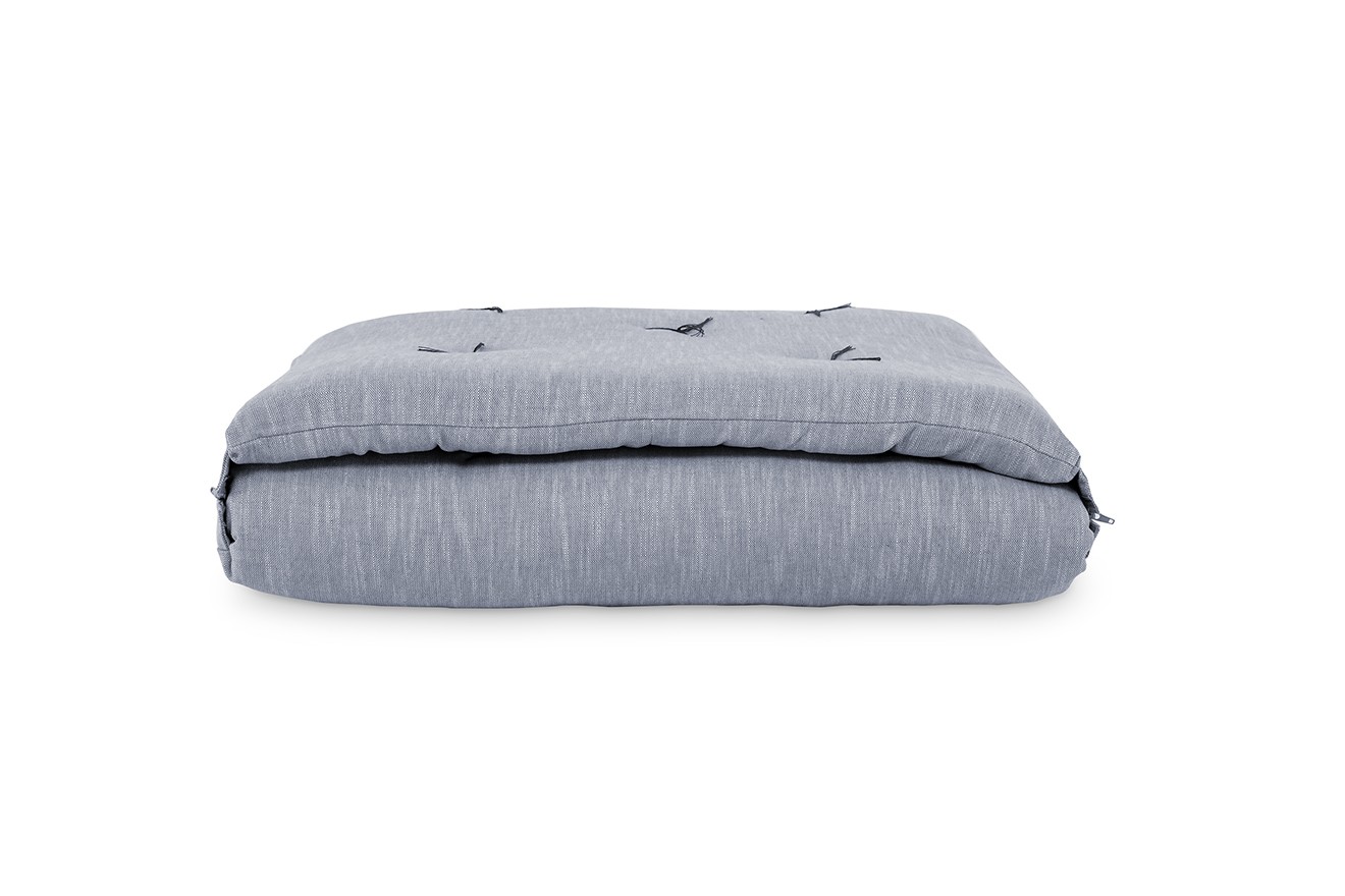 Zip Up Bed Cornish Blue Coast Weave Futon Company