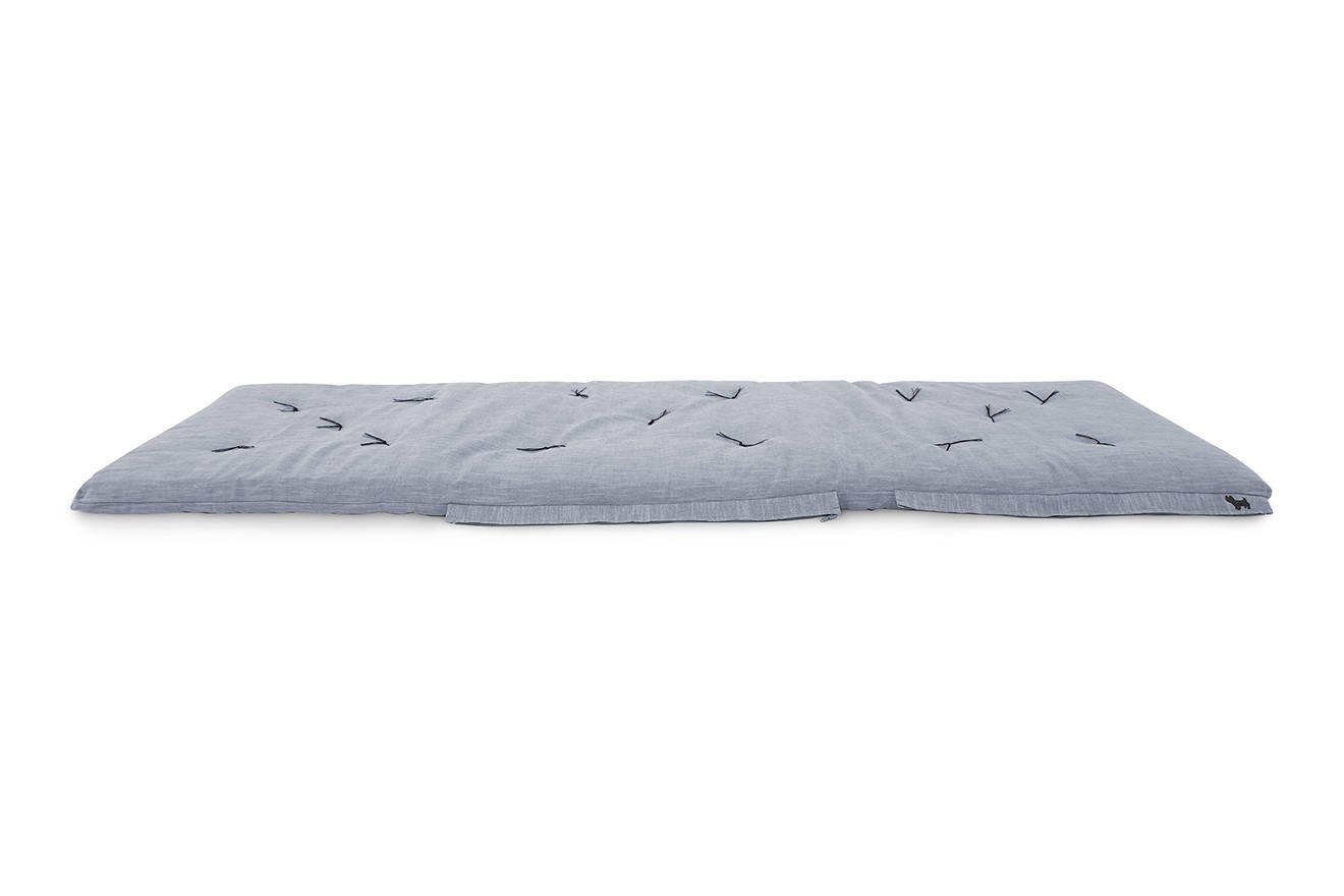 Zip Up Bed Cornish Blue Coast Weave Futon Company
