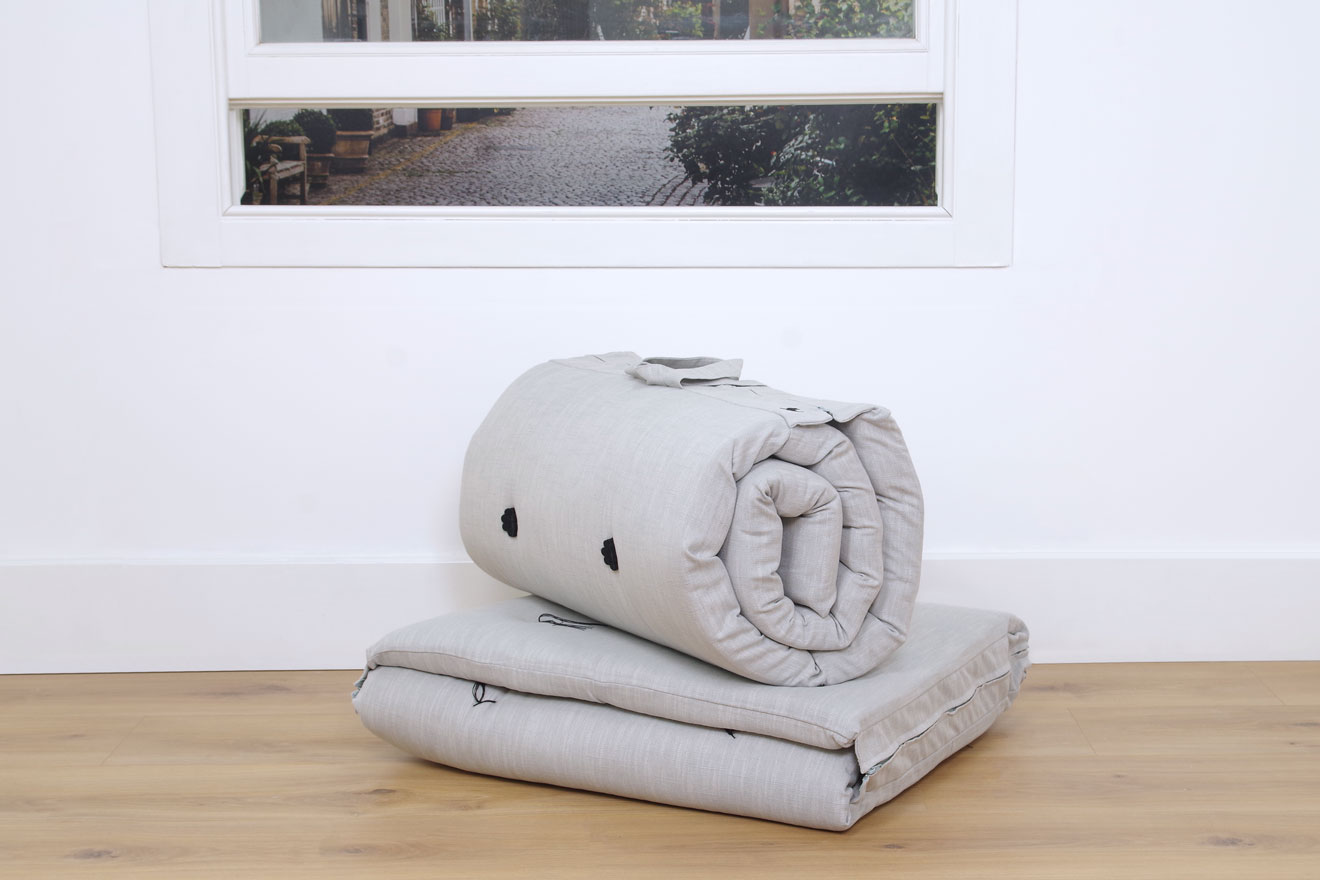 Zip Up Bed Cornish Blue Coast Weave Futon Company