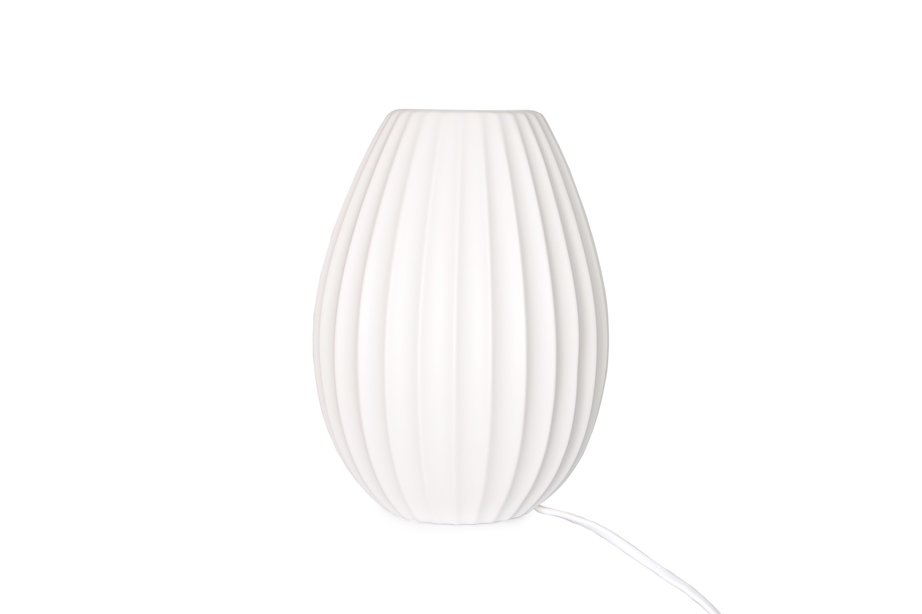 Ribu Porcelain White Ceramic Table Lamp Futon Company