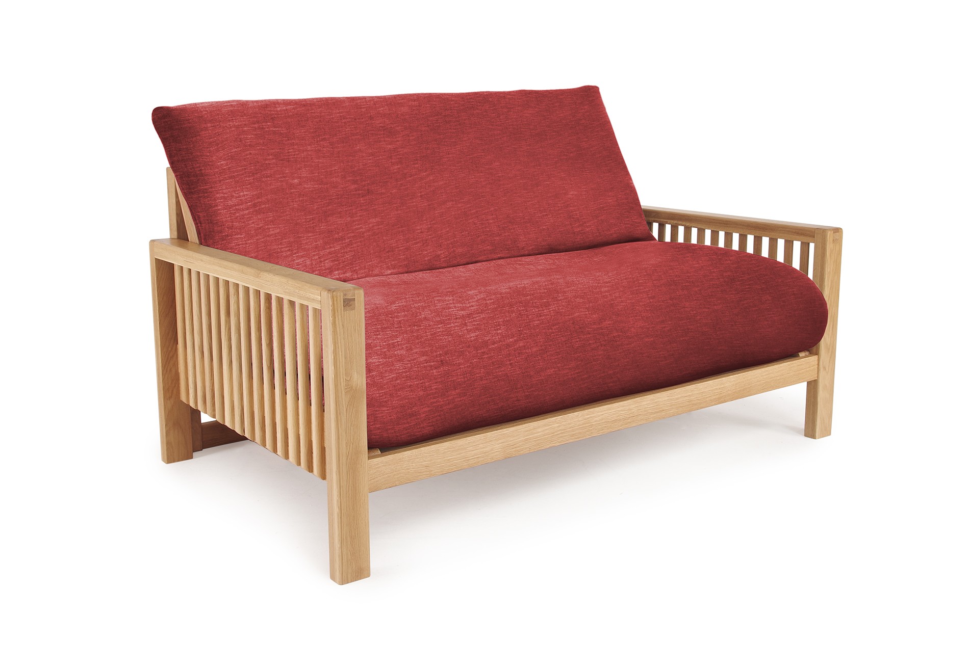 Oak Rondo Seat Sofa Bed Coast Weave Acer Red