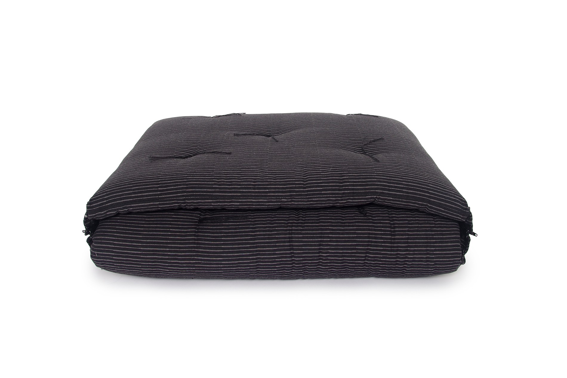 Zip Up Bed Dark Charcoal Shima Weave Futon Company