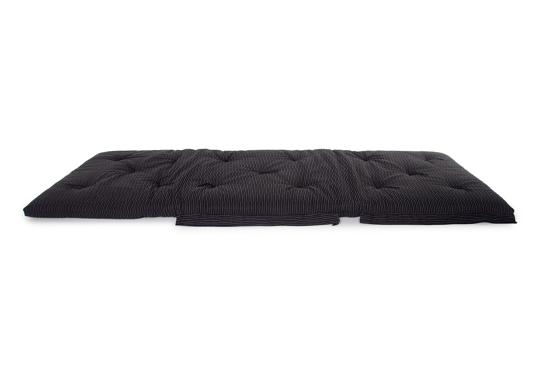 Zip Up Bed Dark Charcoal Shima Weave Futon Company