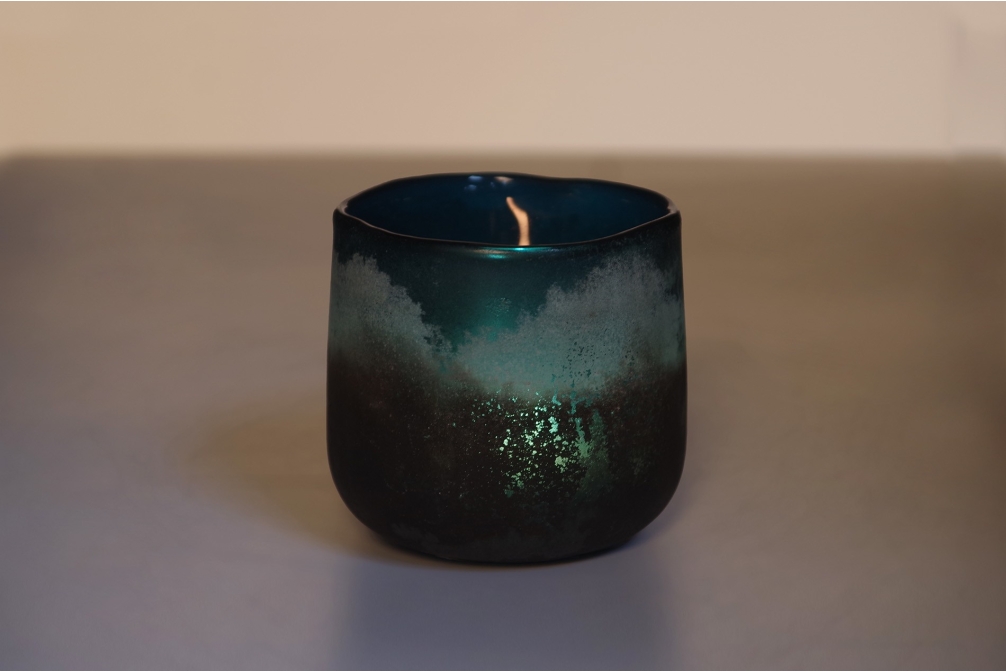 FC Lumo Glass Mijas Tea Light Oslo Blue