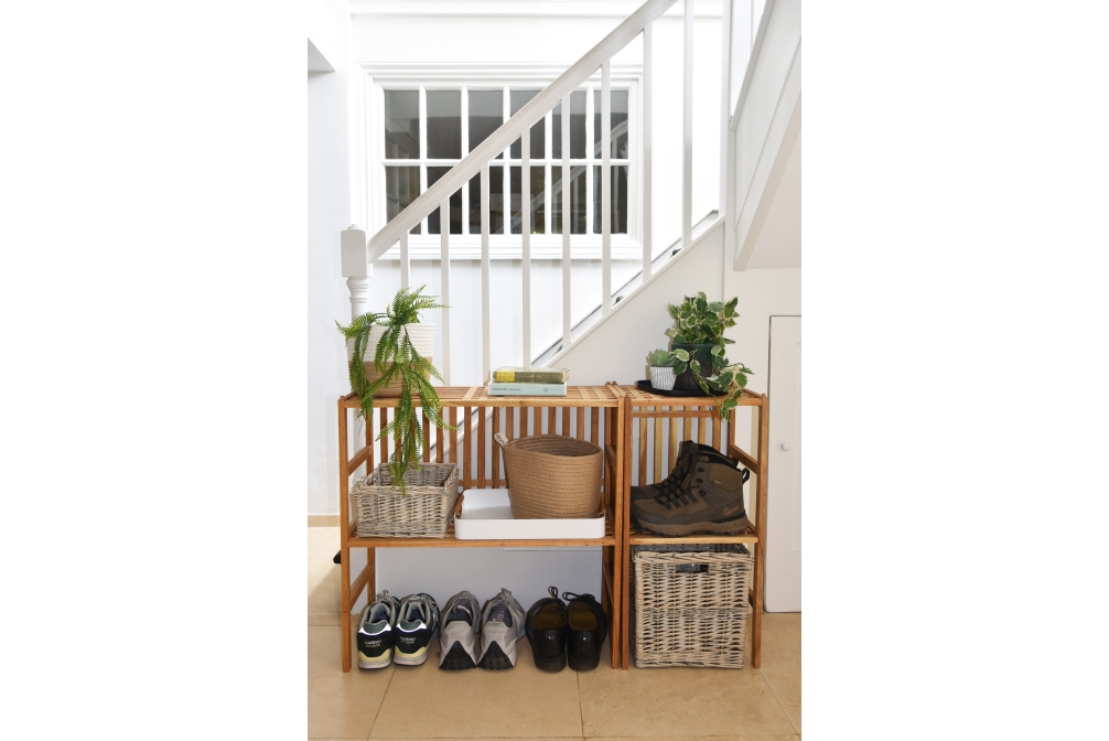 FC Walnut Shoe Rack Georgian Park LS
