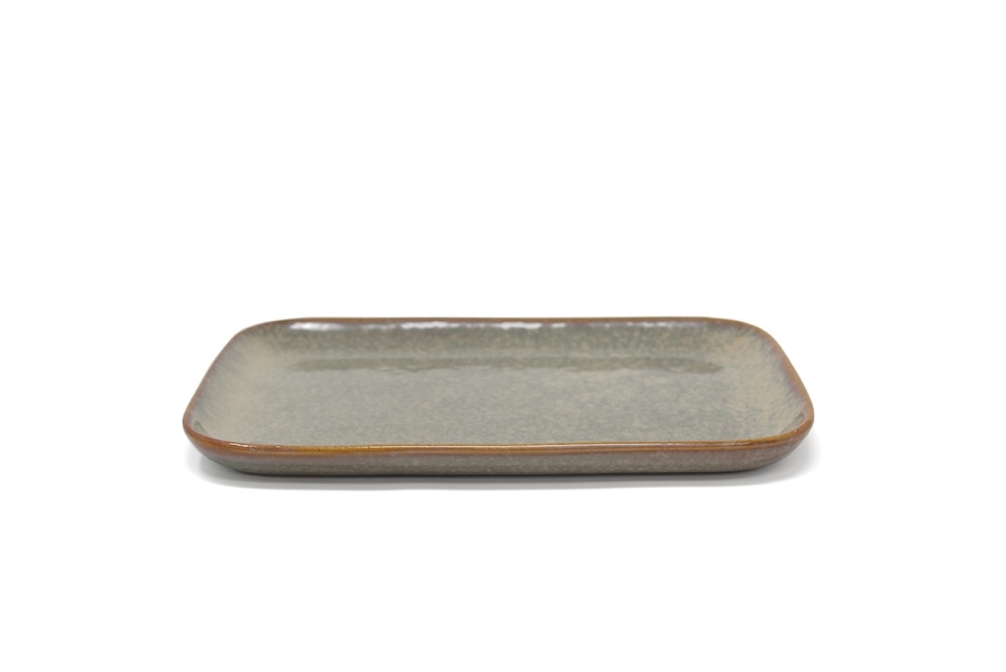 Reactive Glaze Side Plate Sage