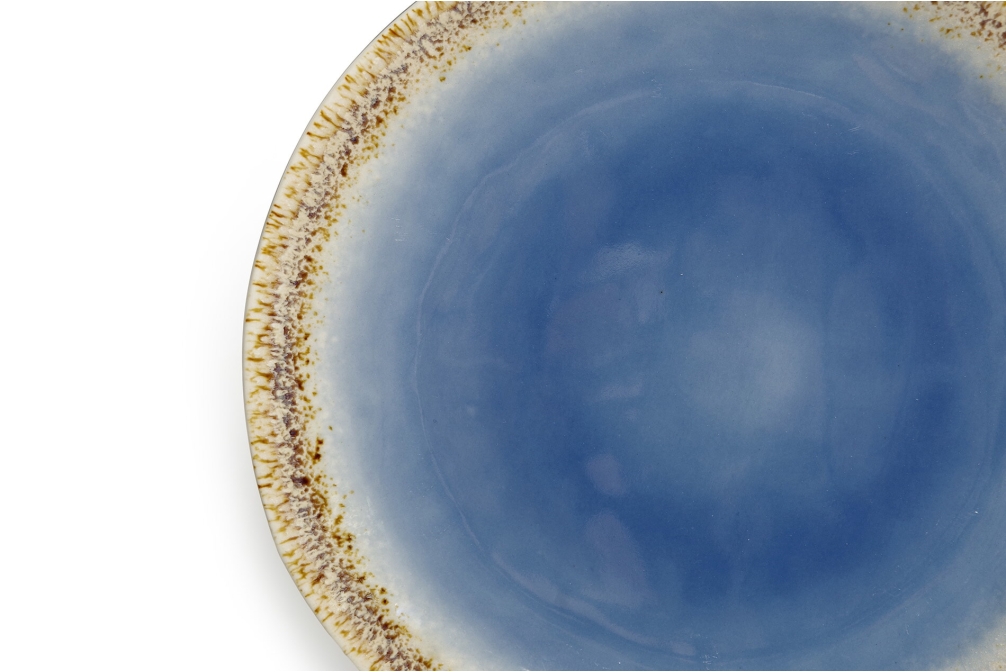FC Noba Glaze Side Plate Blue
