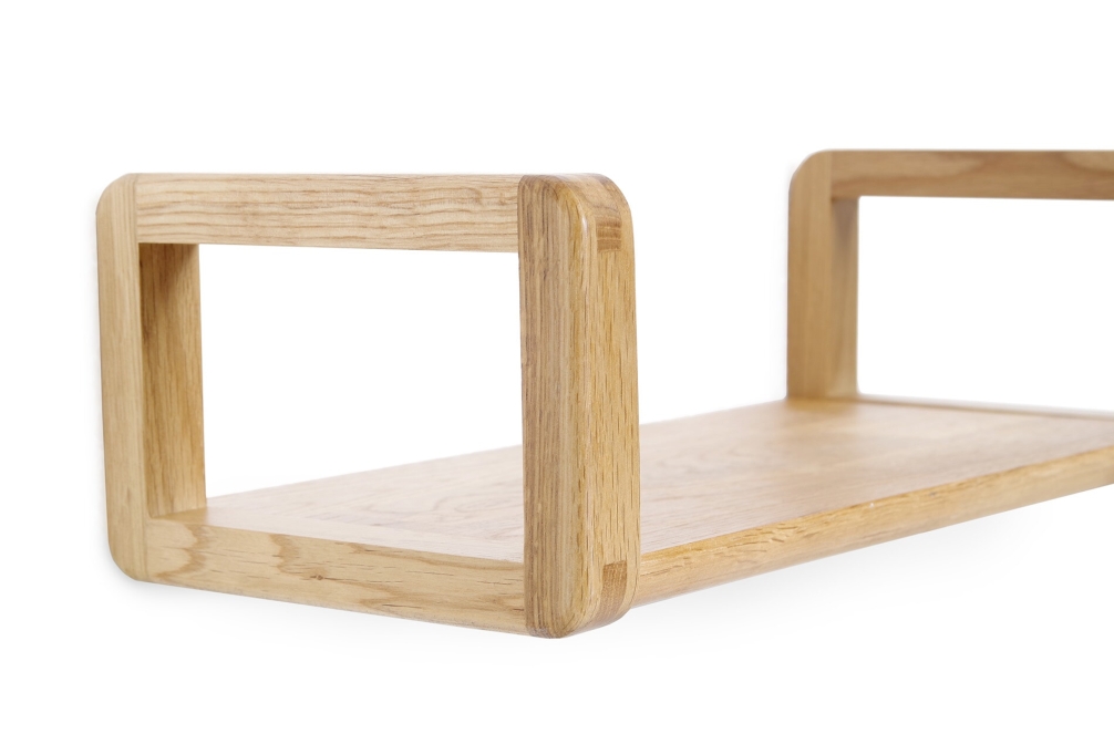 FC Loop Oak Wall Shelf Cm