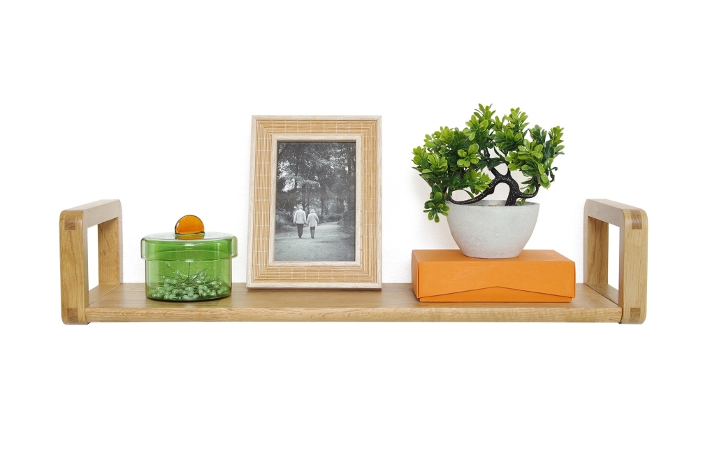 FC Loop Oak Wall Shelf Cm