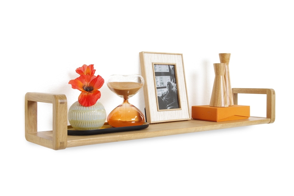 FC Loop Oak Wall Shelf Cm