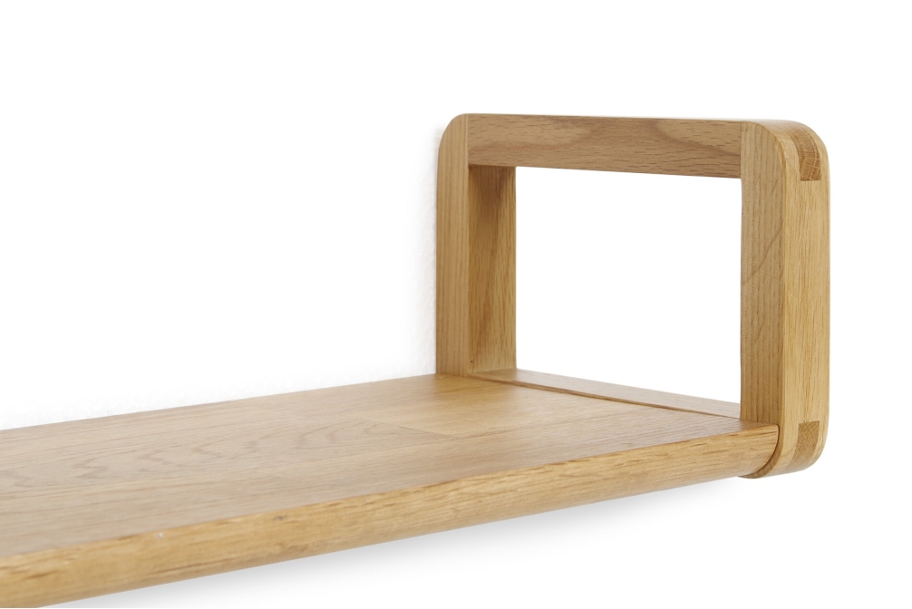 FC Loop Oak Wall Shelf Cm