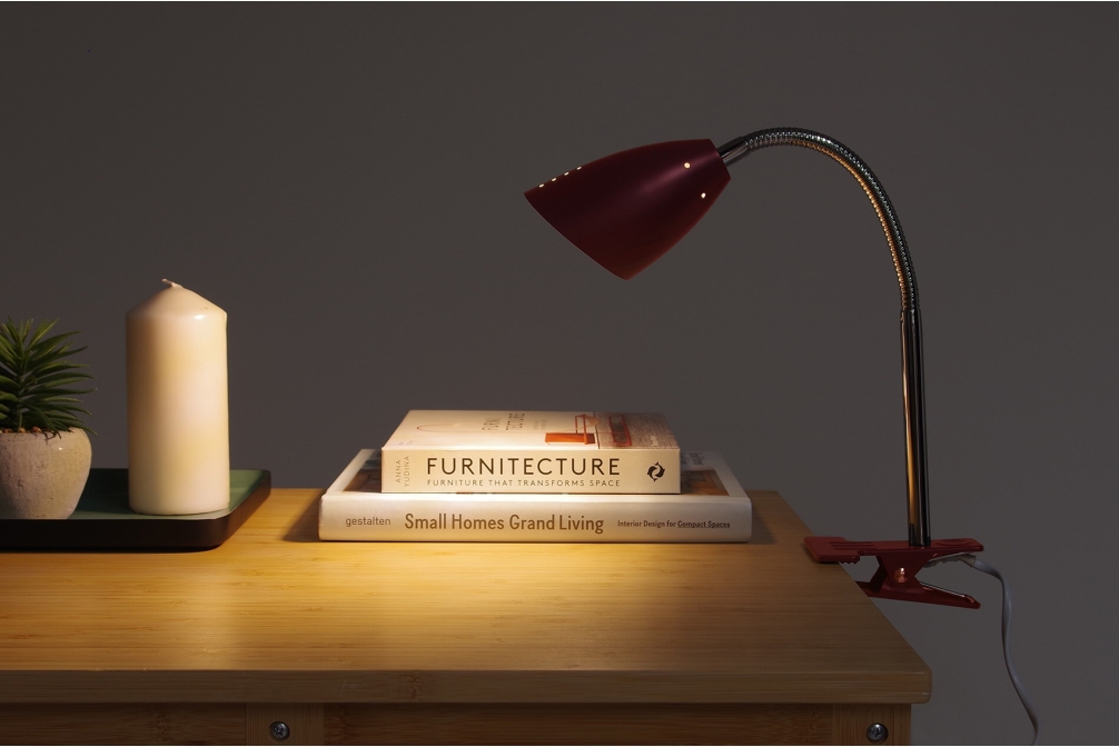 FC Clip Lamp Garnet Red