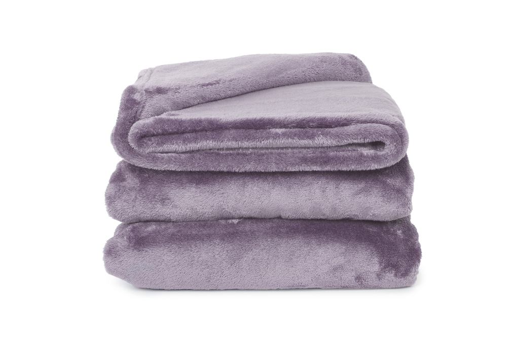 FC Deep Fleece Bedspread Mulberry Purple Lpe Nb