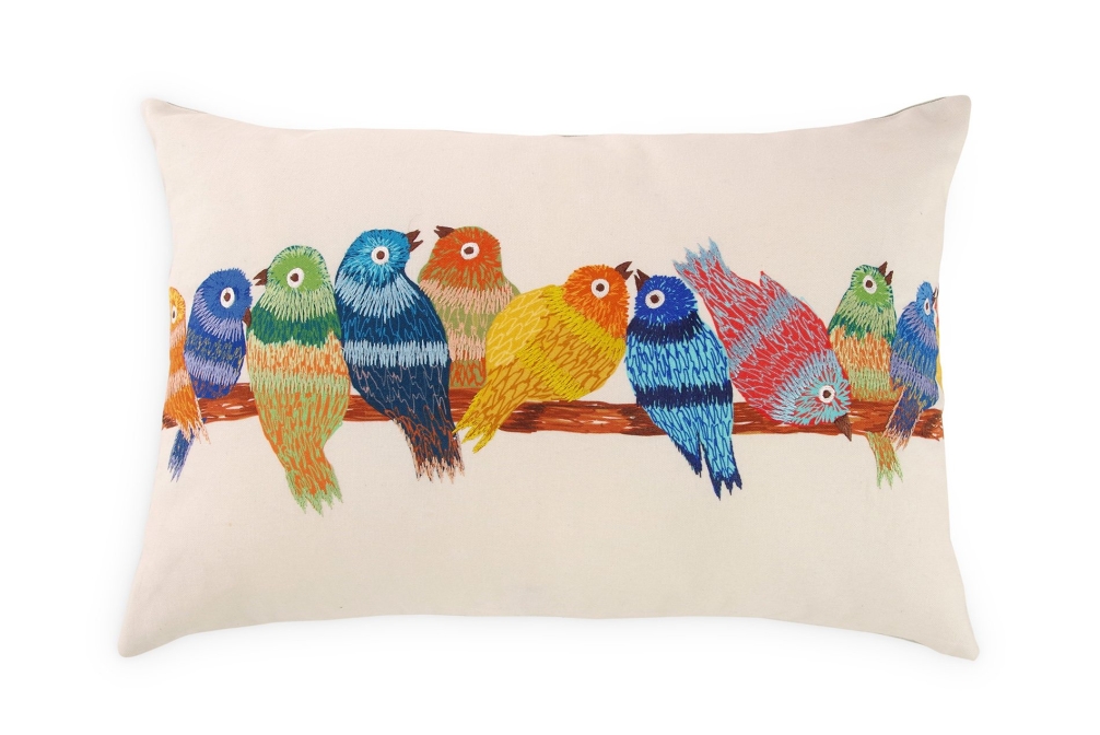 FC Birds On A Bench Cushion Cover Xcm Dj W