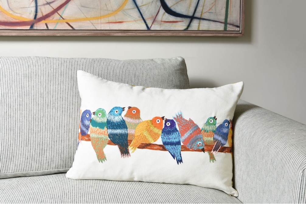 FC Birds On A Branch Cushion AS LS Nfb Xk