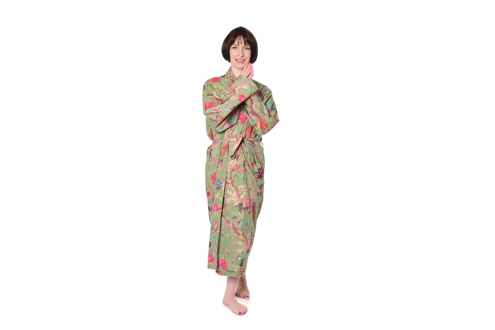 FC Paradise Cotton Bathrobe Aspen Green Je Iu