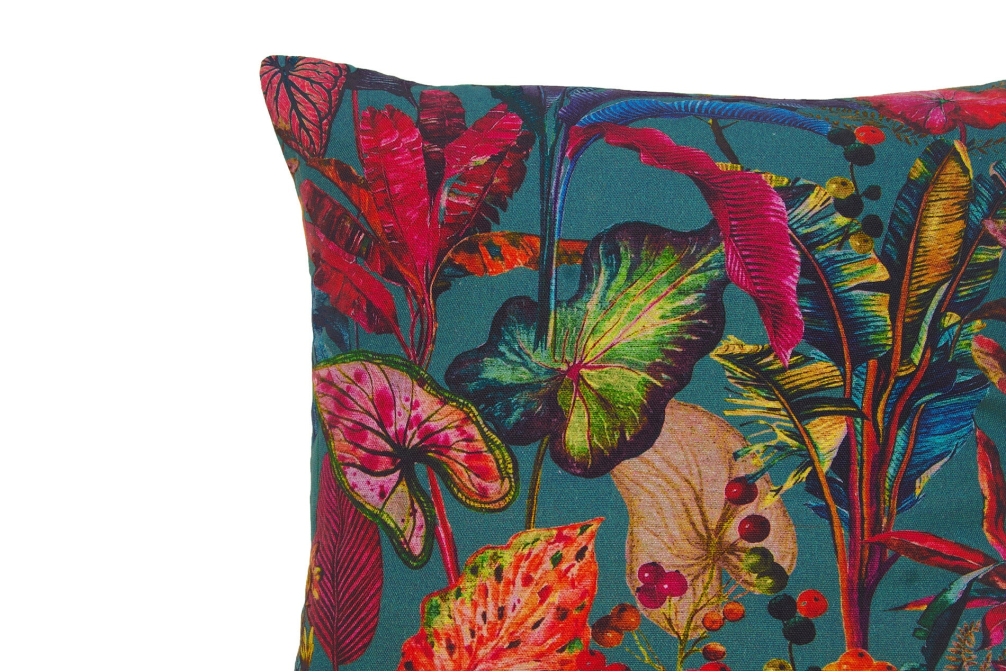 FC Tropical Cushion Cover X Dark Teal