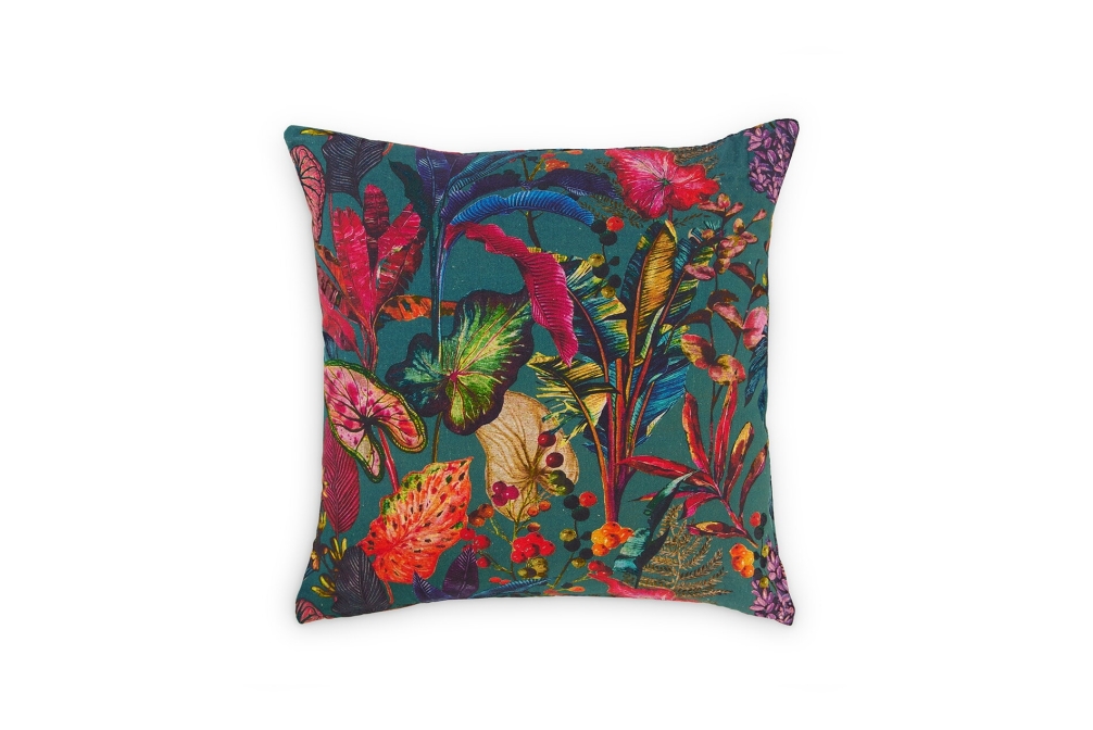 FC Tropical Cushion Cover X Dark Teal Motu L