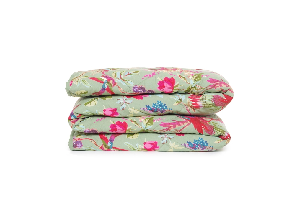 FC Paradise Quilted Bedspread Aspen Green Bvh Lj