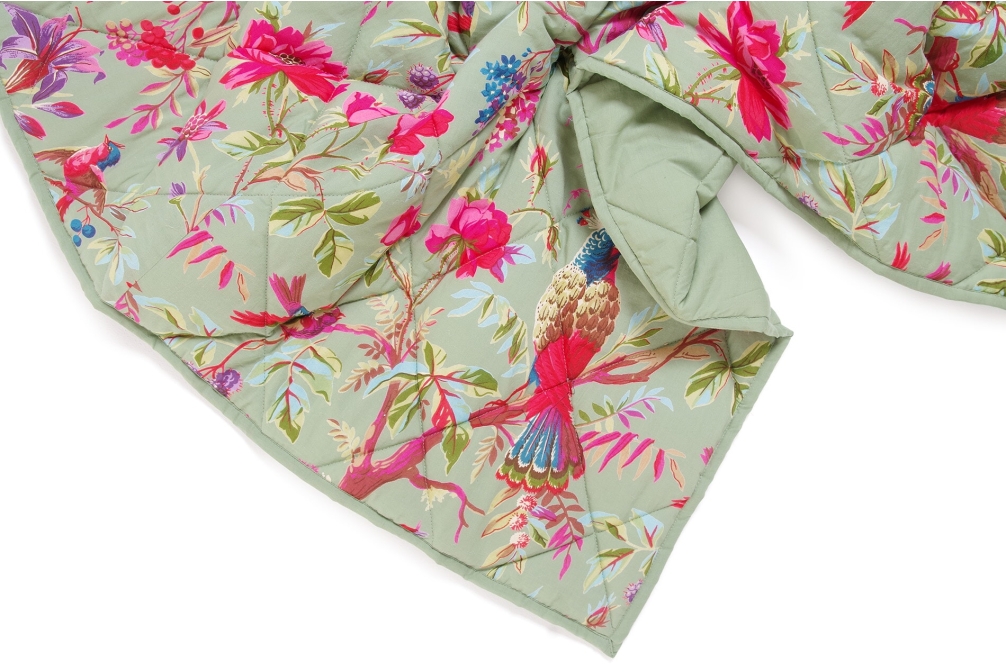 FC Paradise Quilted Bedspread Aspen Green